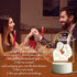 To My Husband  Acrylic Frame USB-Powered Night Lamp with Romantic Message